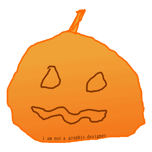 a not-so-good looking pumpkin