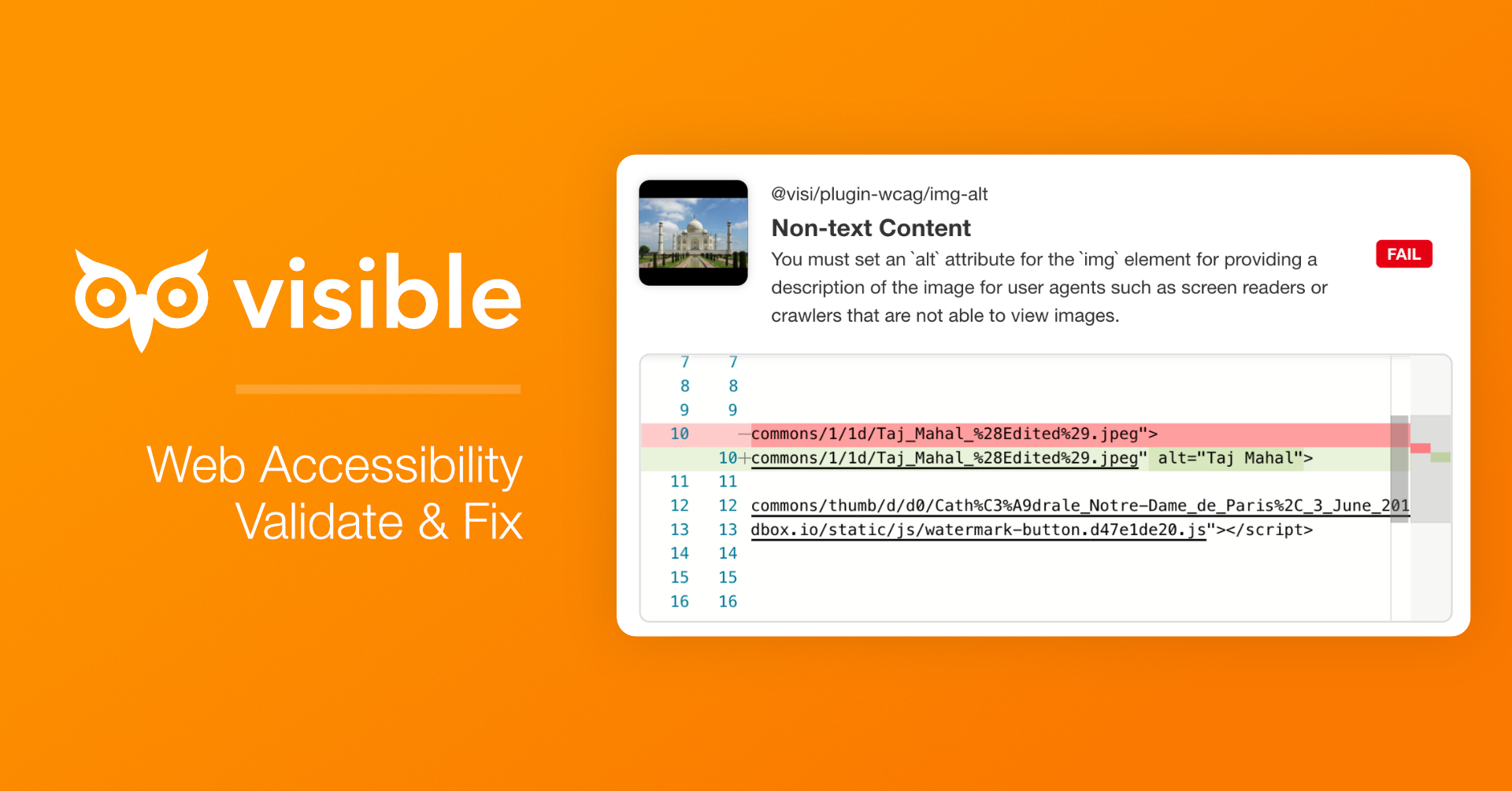 Visible ― Web Accessibility, Validate & Fix