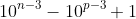 10^{n-3}-10^{p-3}+1