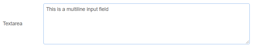 Textarea example