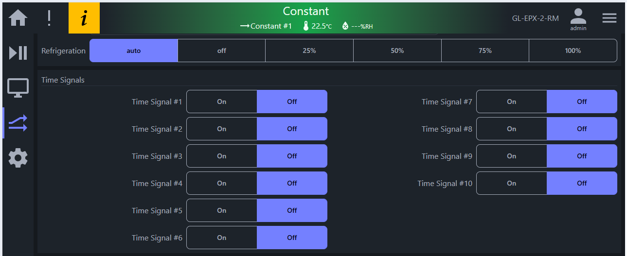 Chamber with eight (8) time signal options