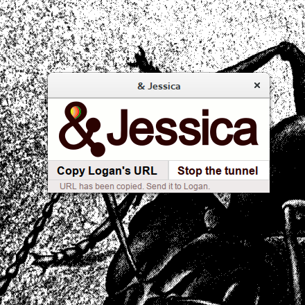 2) Jessica copies the URL for Logan.