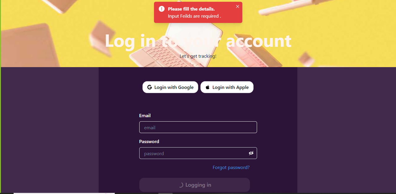 LogIn Page