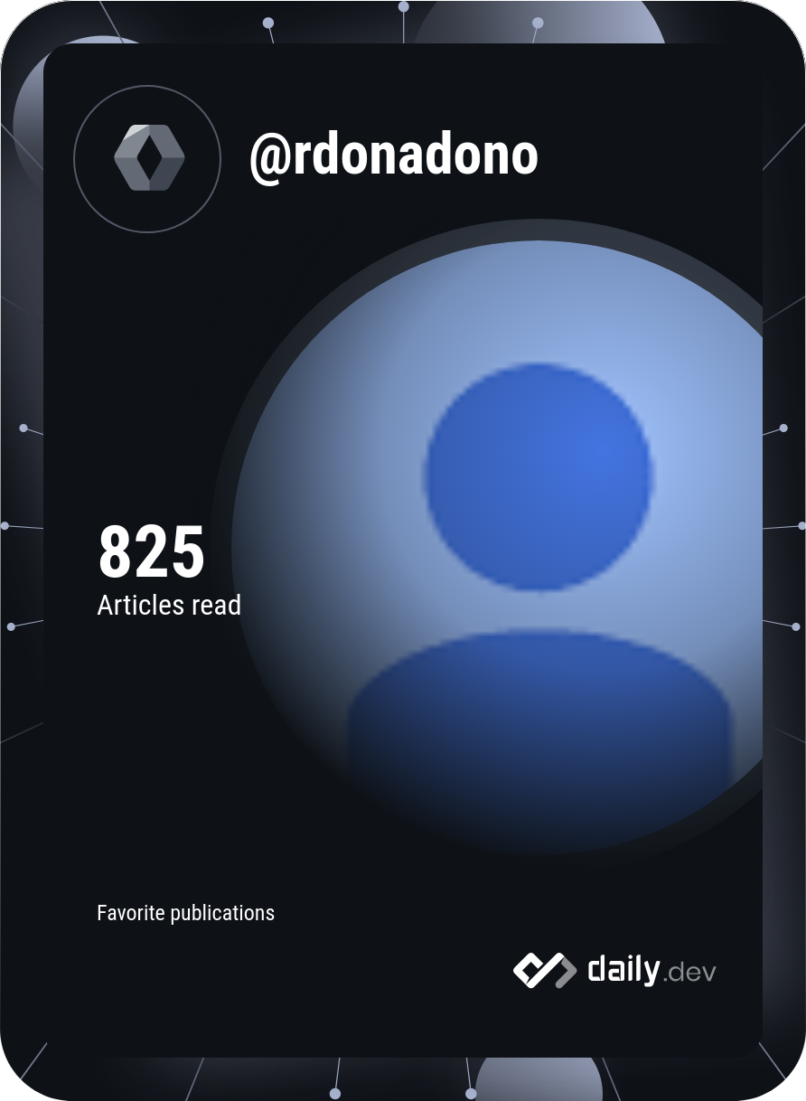 Raffaele Donadono's Dev Card