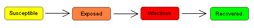 SEIR Model Diagram