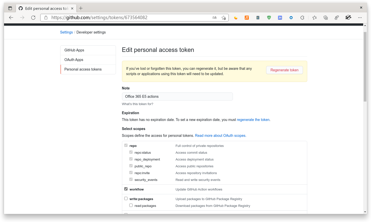 Github Secret ID