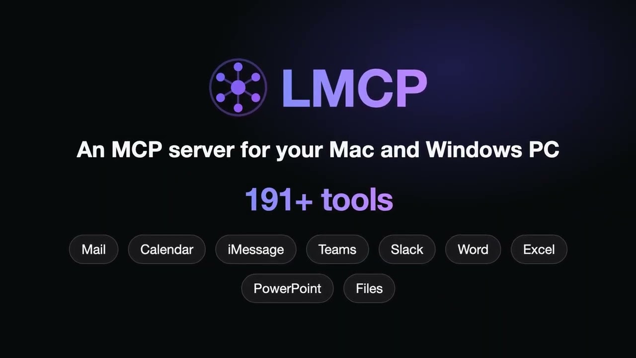 LMCP overview video: the MCP server that connects Claude, ChatGPT and Cursor to your Mac and Windows apps