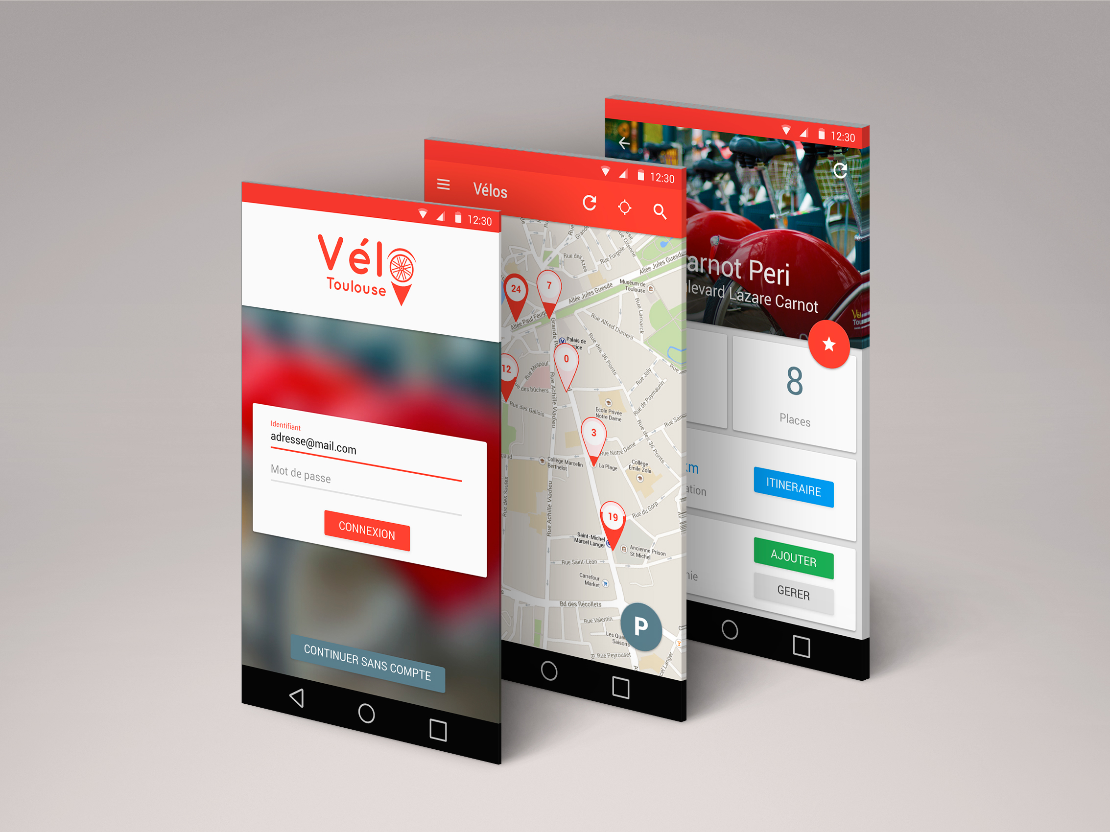 Velo-toulouse app showcase