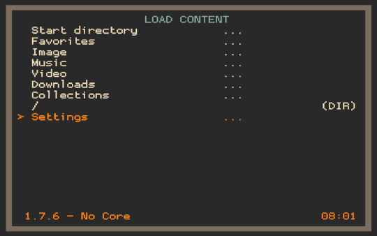 (RGUI) Load Content settings are misaligned. · Issue #8354 · libretro ...