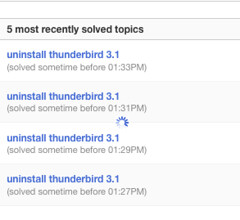 There Should Only be 1 "uninstall thunderbird 3.1" topic