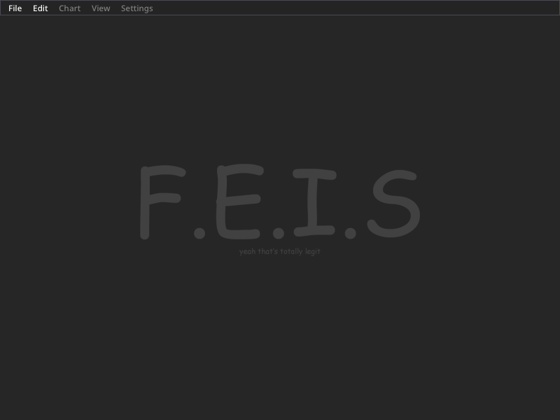 The grey empty F.E.I.S screen