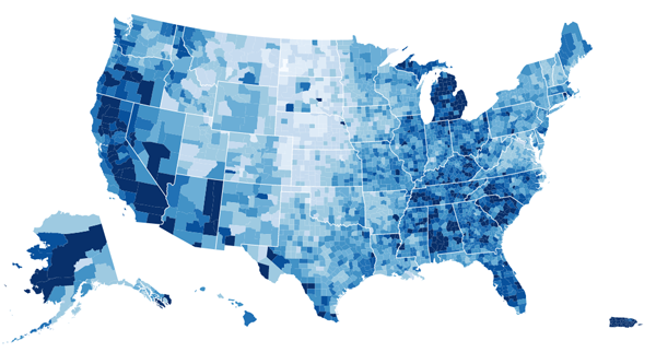 An example of an SVG map