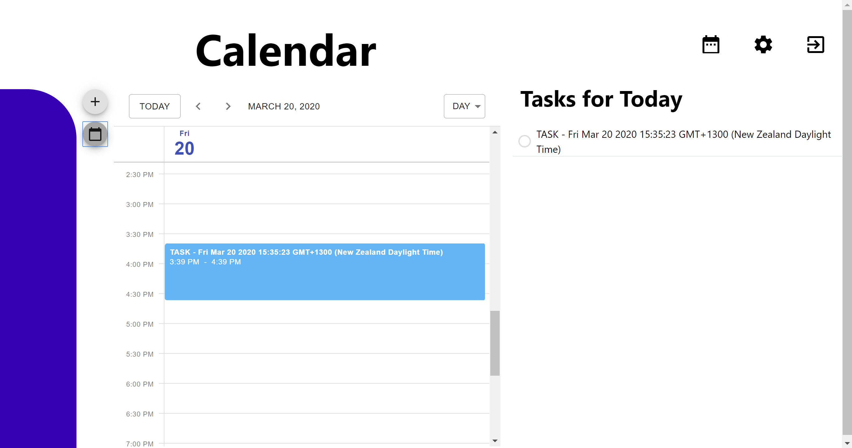 Task view