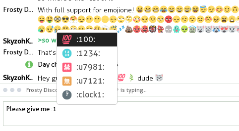 Tox client emoji autocomplete
