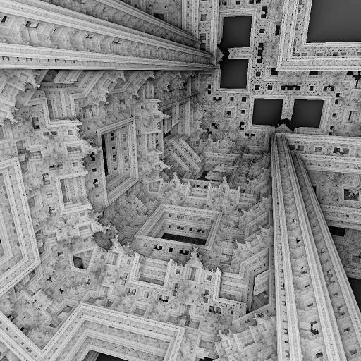 Inside the rotated Mandelbox