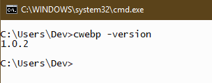 cwebp- version