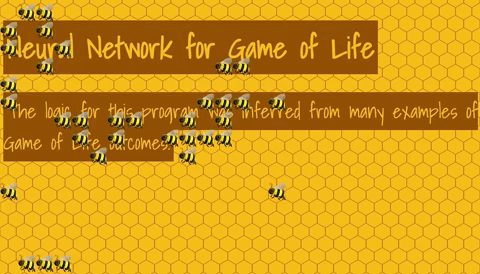 ui for game of life neural net