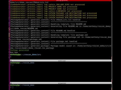 ROS Package Generator demo