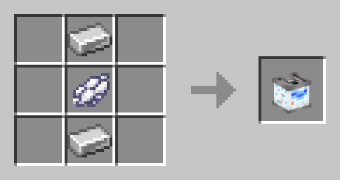 Image displaying crafting recipe of White Can