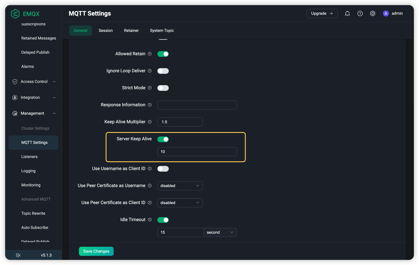 MQTT Keep Alive