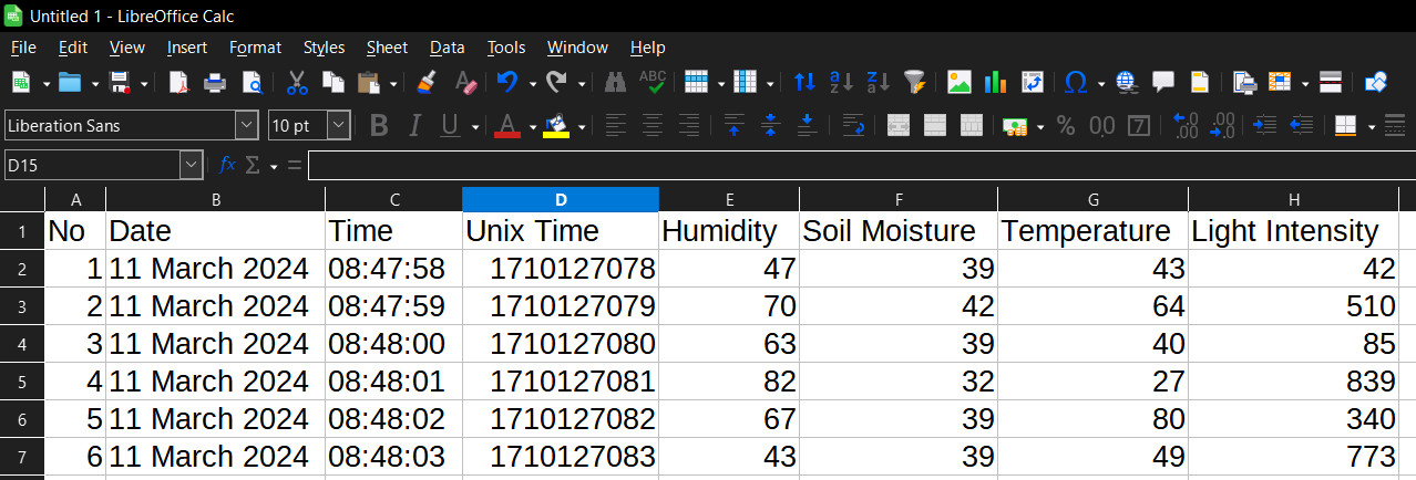 Arduino data acquisition and logging system that logs data to Libreoffice Calc file using Python and tkinter