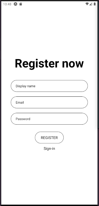 Register Screen