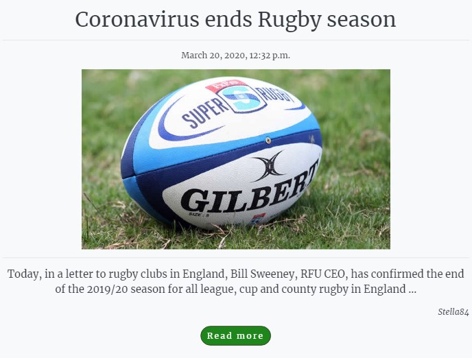 Rugby Shop Blog