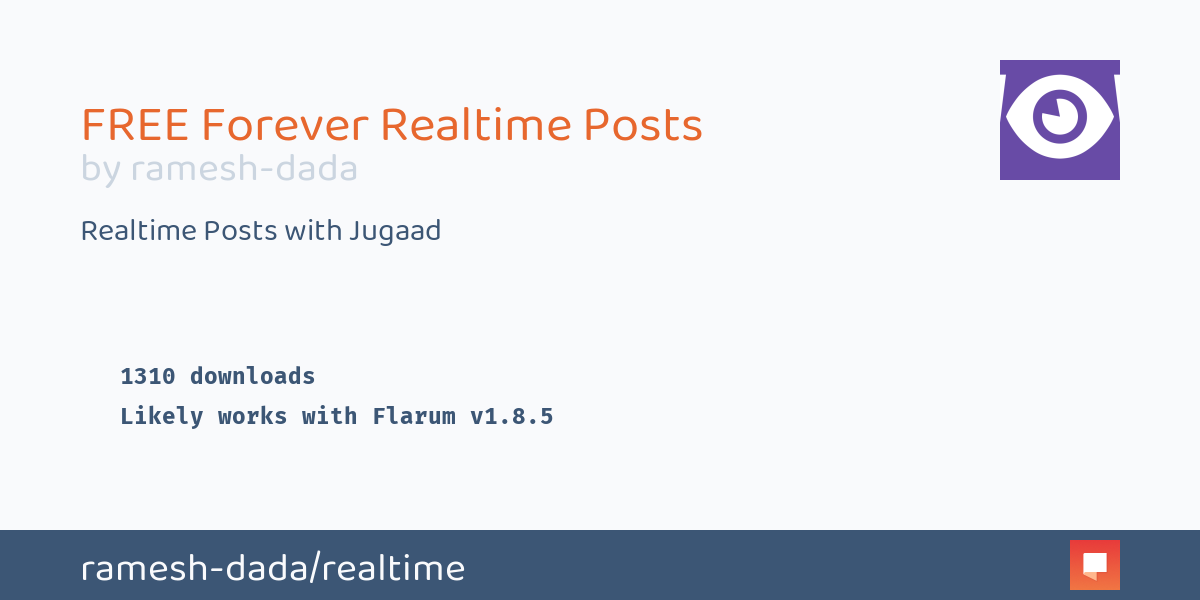 Flarum Realtime Posts for Free Forever