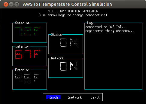 temperature-control.js, 'mobile application' mode