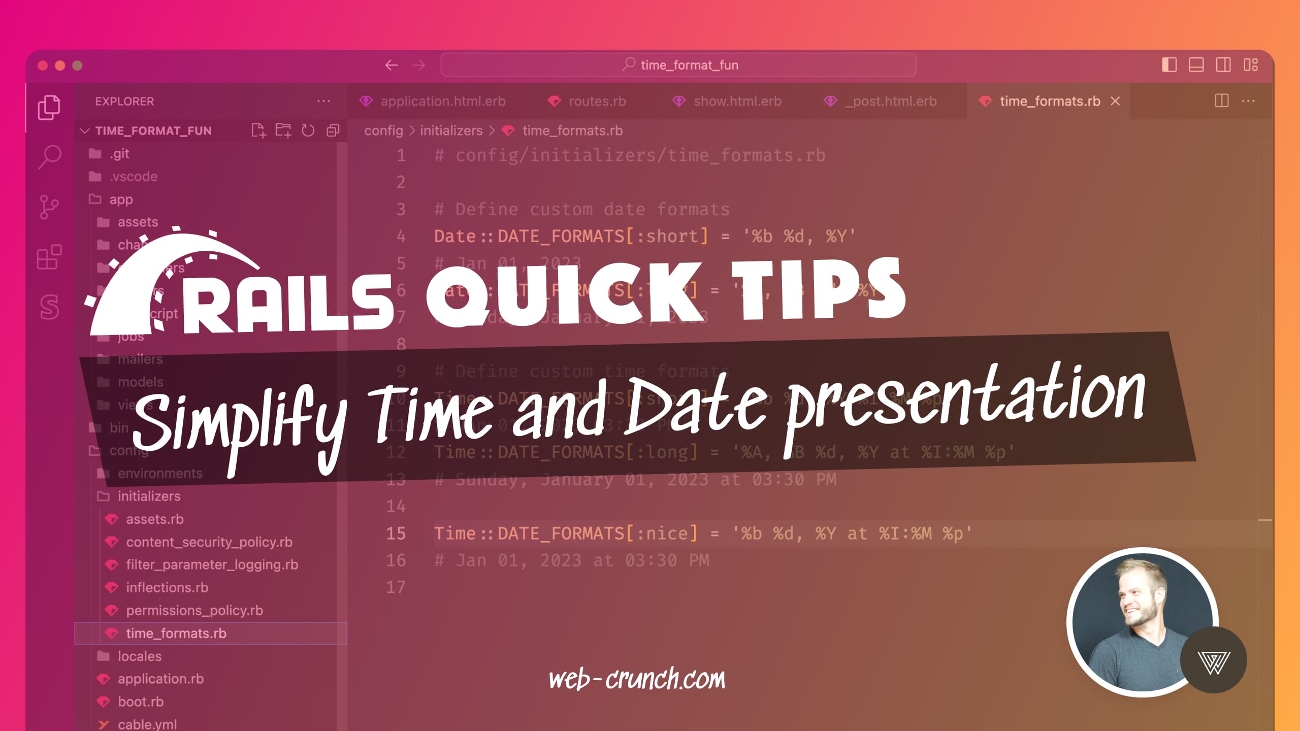 Simplify Time and Date presentation | Rails Quick Tips