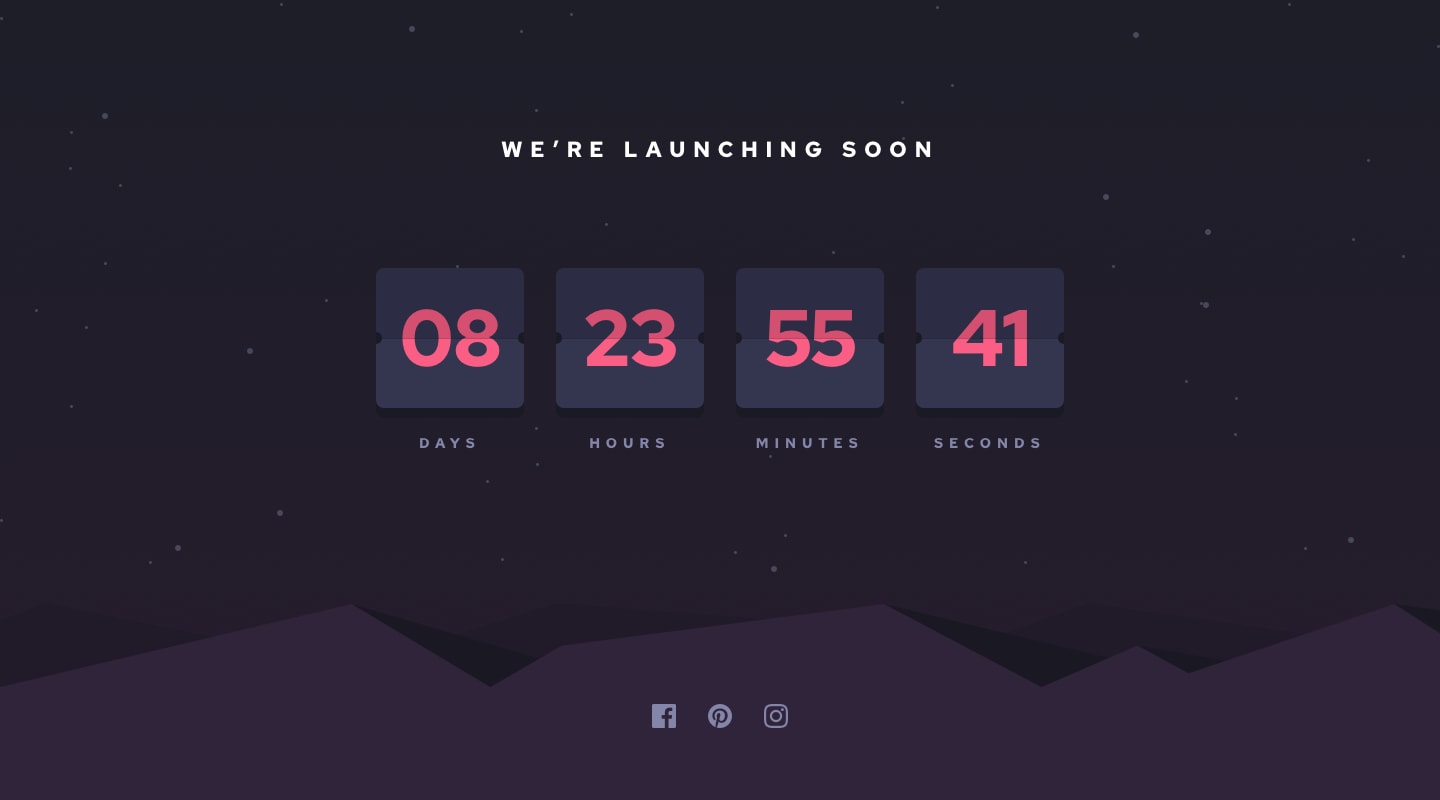 Launch countdown timer