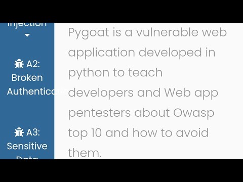 Installation Pygoat