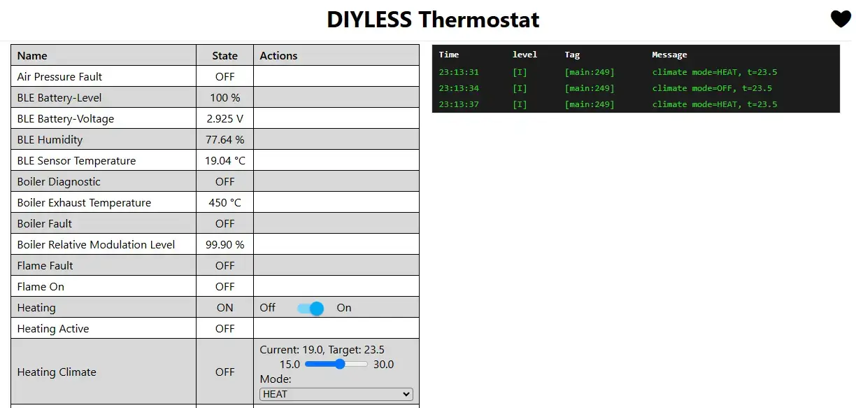 Web Server Interface