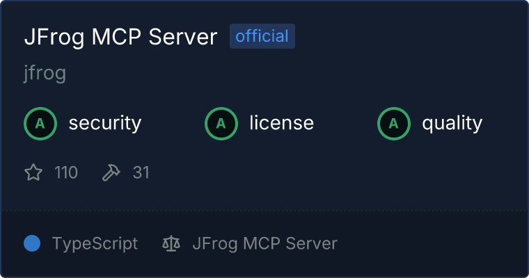 JFrog Server MCP server