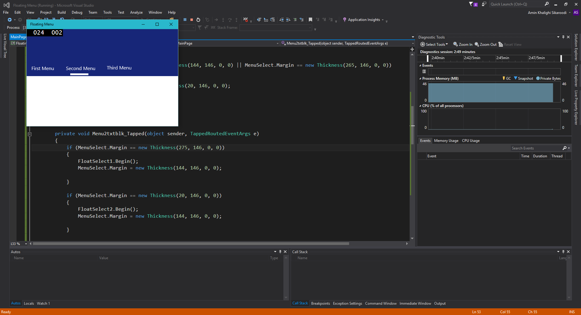 GitHub - aminkhs/Floating-Menu: Floating between menus with nice ...
