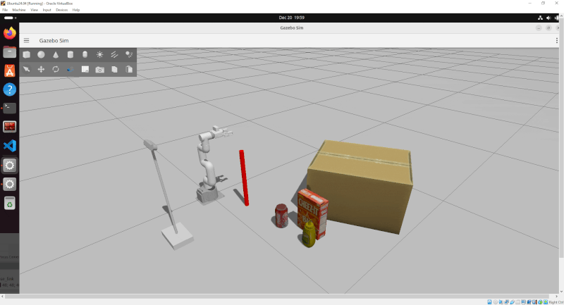 Gazebo Pick and Place Task Simulation