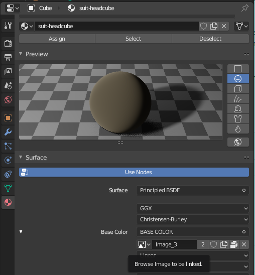 Texture binding to a material