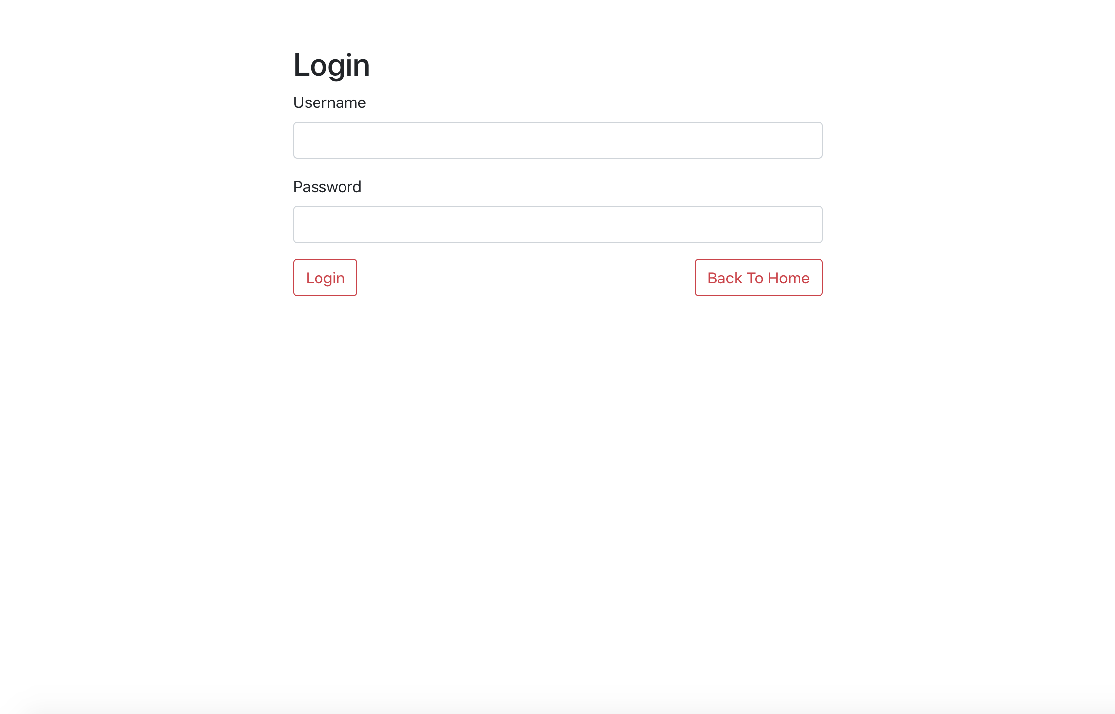 Login Page