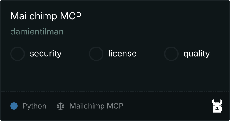 Mailchimp MCP server