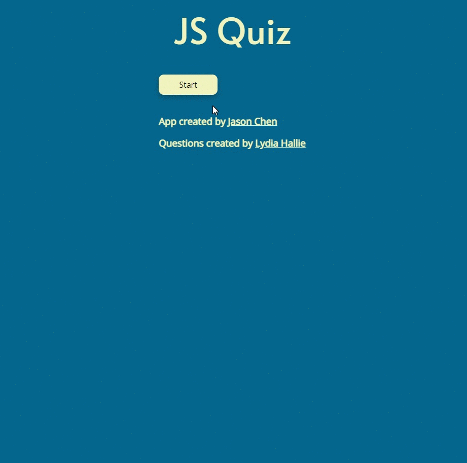 GitHub - XMPrime/js-quiz: a quiz app using Lydia Hallie's JS questions ...