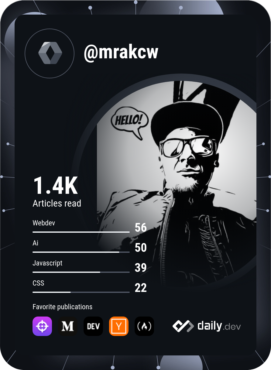 MrakCw's Dev Card