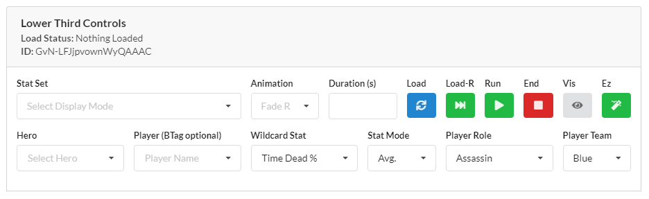 Lower Third - Draft Stats