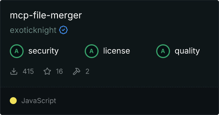 File Merger Server MCP server