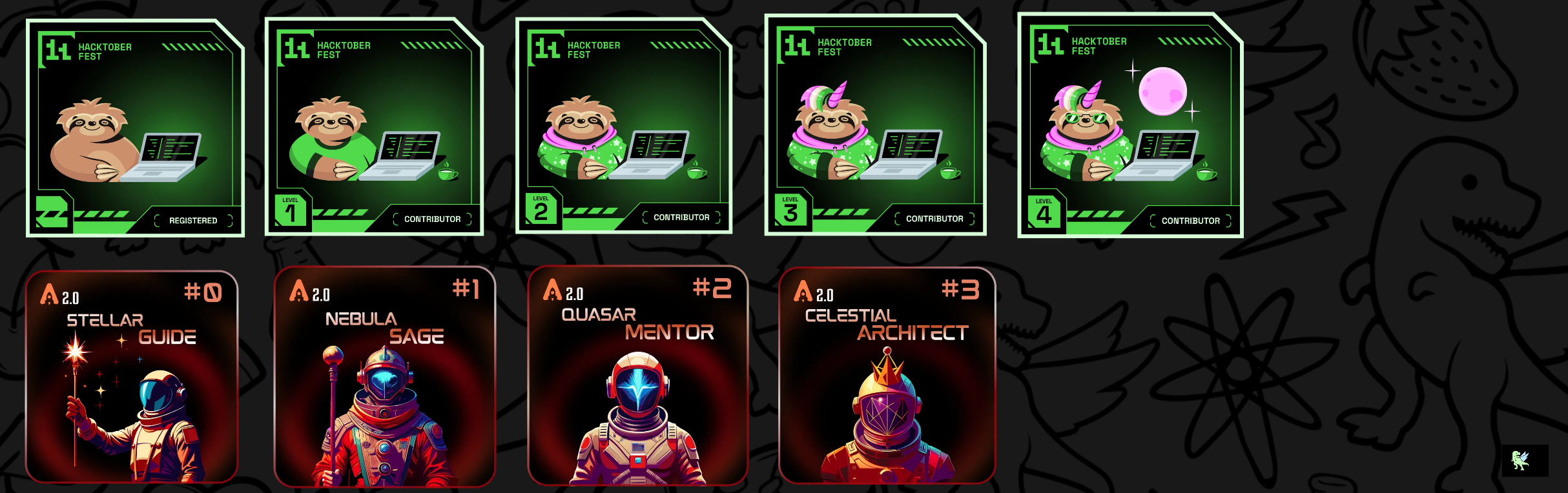 An image of @soumikghosh9's Holopin badges, which is a link to view their full Holopin profile