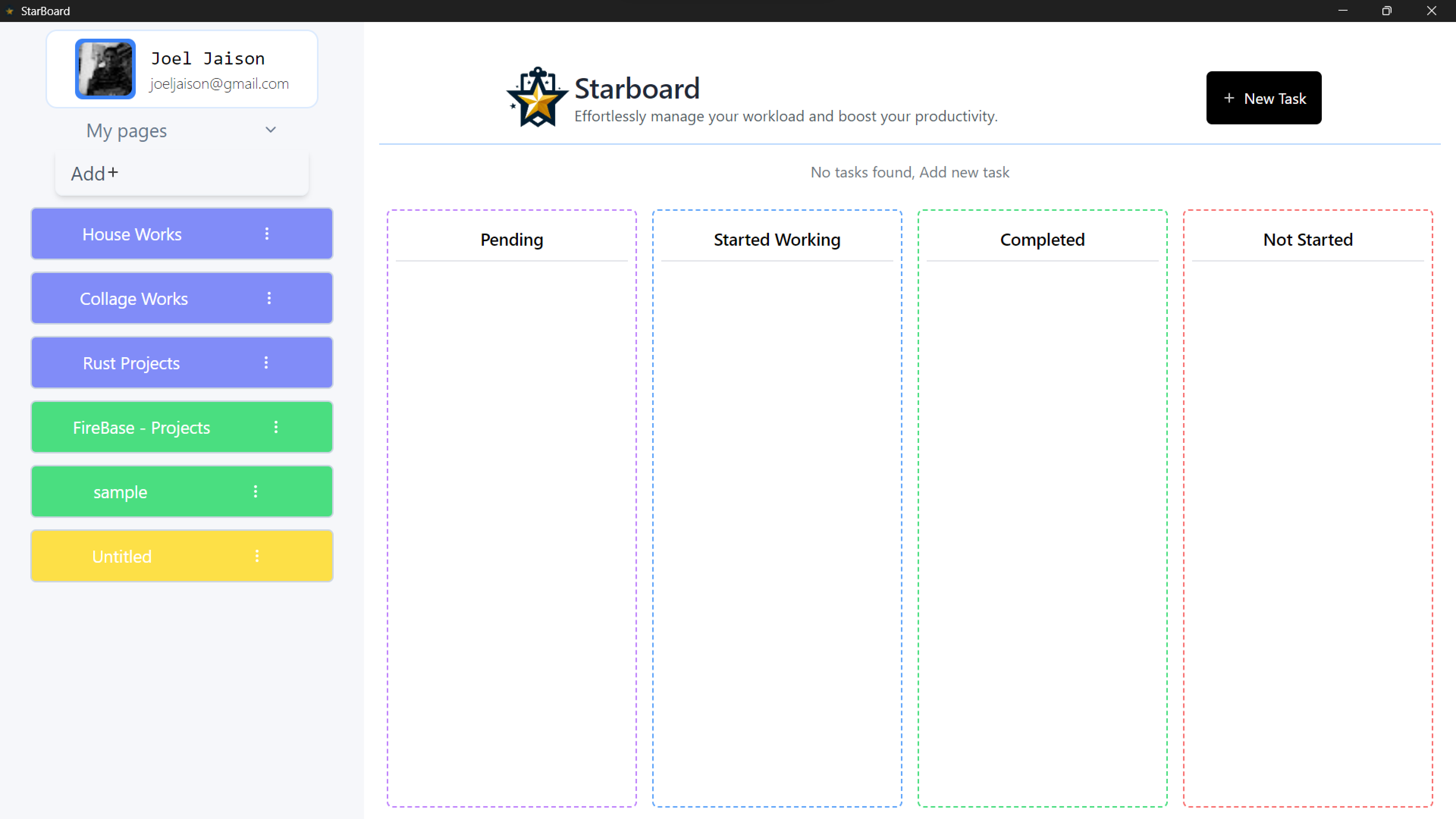 StarBoard Screenshot