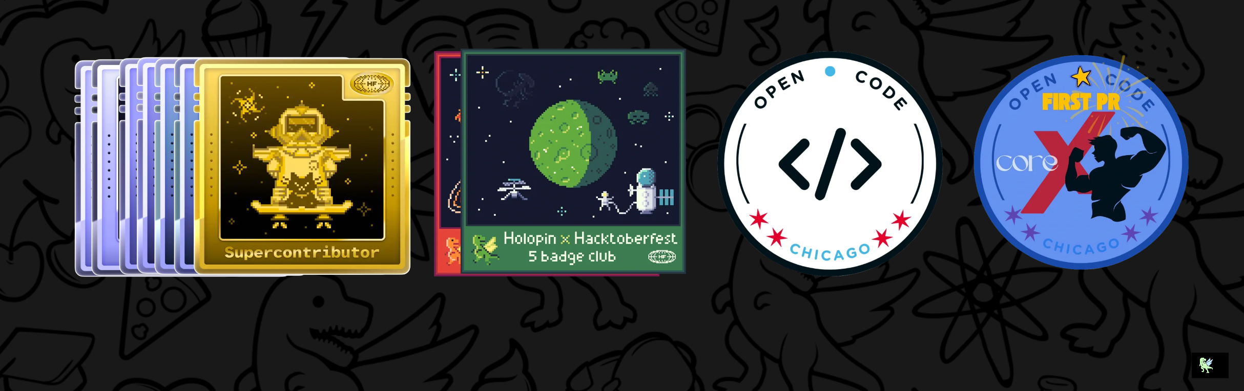 An image of @sabarish2317's Holopin badges, which is a link to view their full Holopin profile