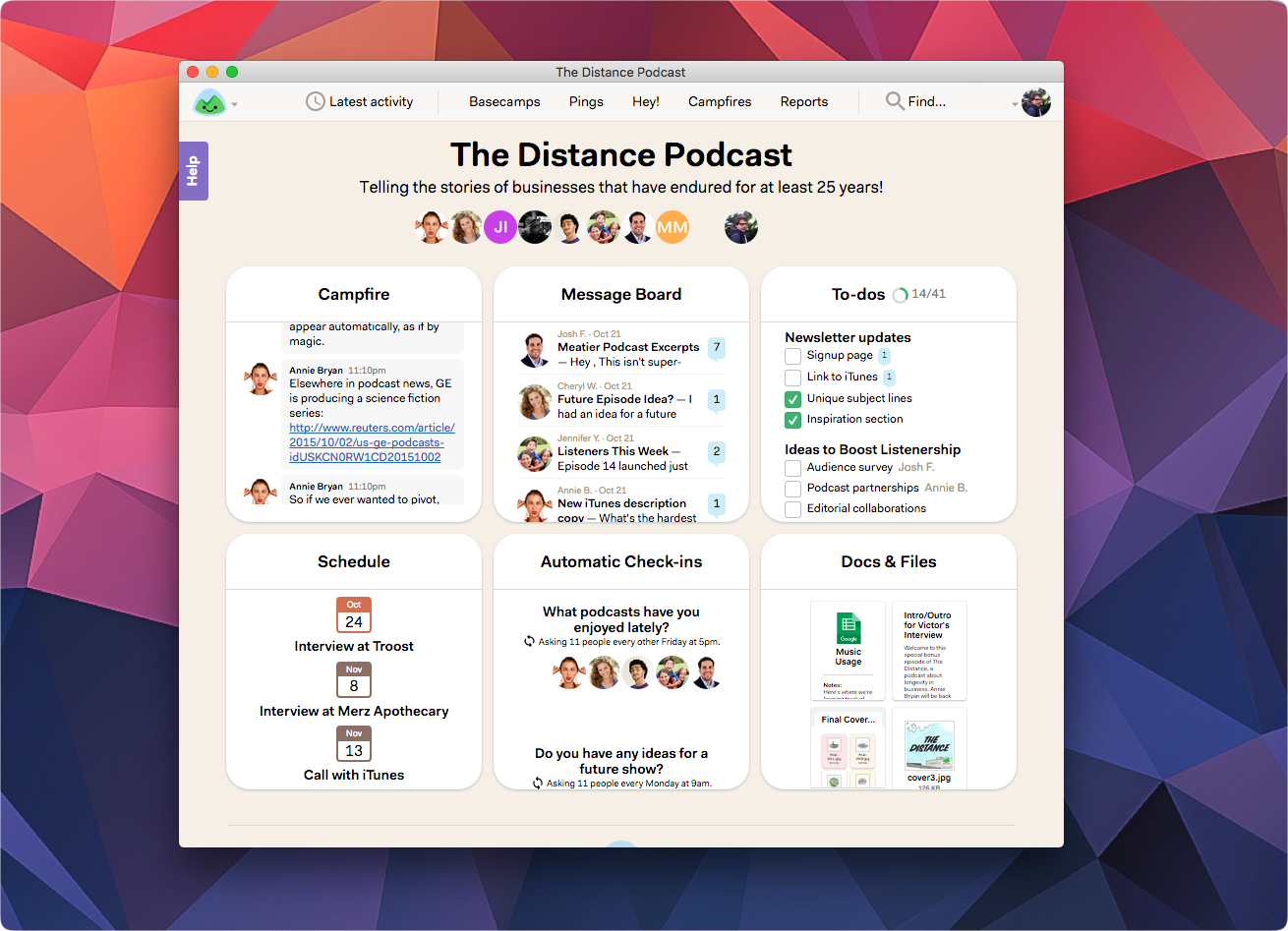 Basecamp Screenshot