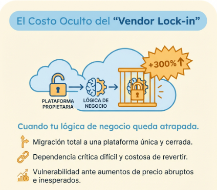 El Riesgo del Vendor Lock-in: No dejes que tu lógica quede atrapada