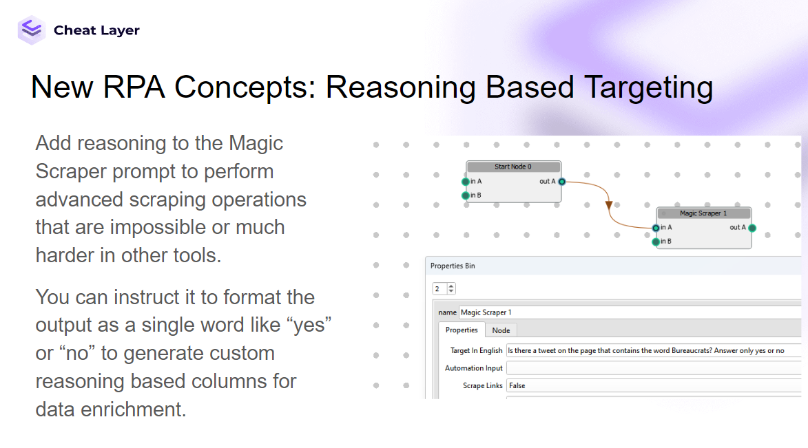 Reasoning Based Targets