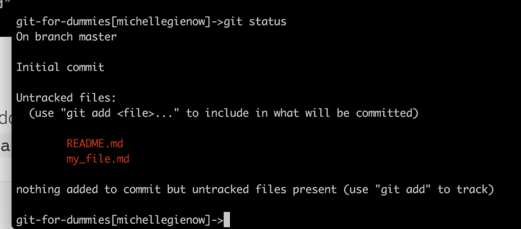 git status